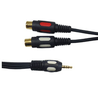 16-8368 2.5mm 4 Pole Plug - 2xRCA Plug