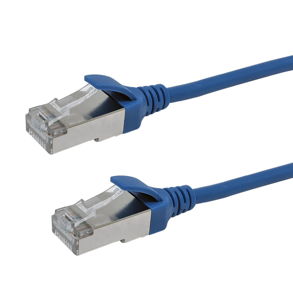 07-48XX Cat8 FFTP Ultra-Thin Molded Patch Cable 40G 30AWG Riser CMR
