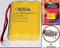 29-17 3.6V 600mAh Cordless Phone Battery Ni-CD