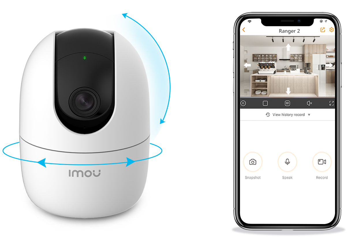 23-4A42 Indoor Wi-Fi Pan & Tilt Camera 360° Coverage 2K H.265 with Al Human Detection and Privacy Mode