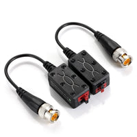 23-8201 Press Fit Terminal Passive Video Balun with Mini-Coax BNC