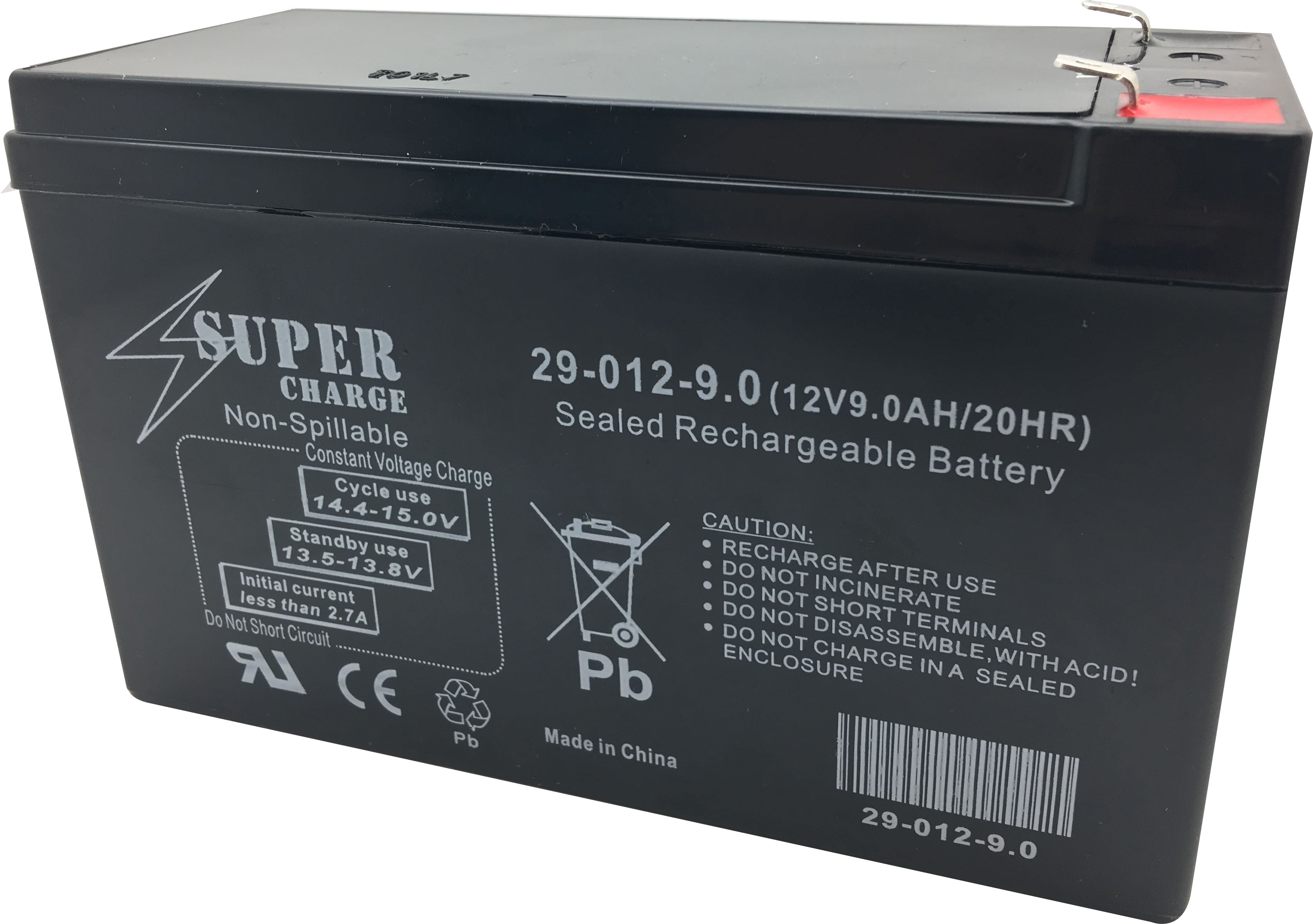 29-012-7.5 Rechargeable Battery 12V 7.5AH 20HR