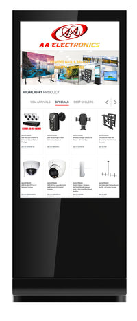 30-5513 55" Floor Standing Digital Signage with Touch Screen