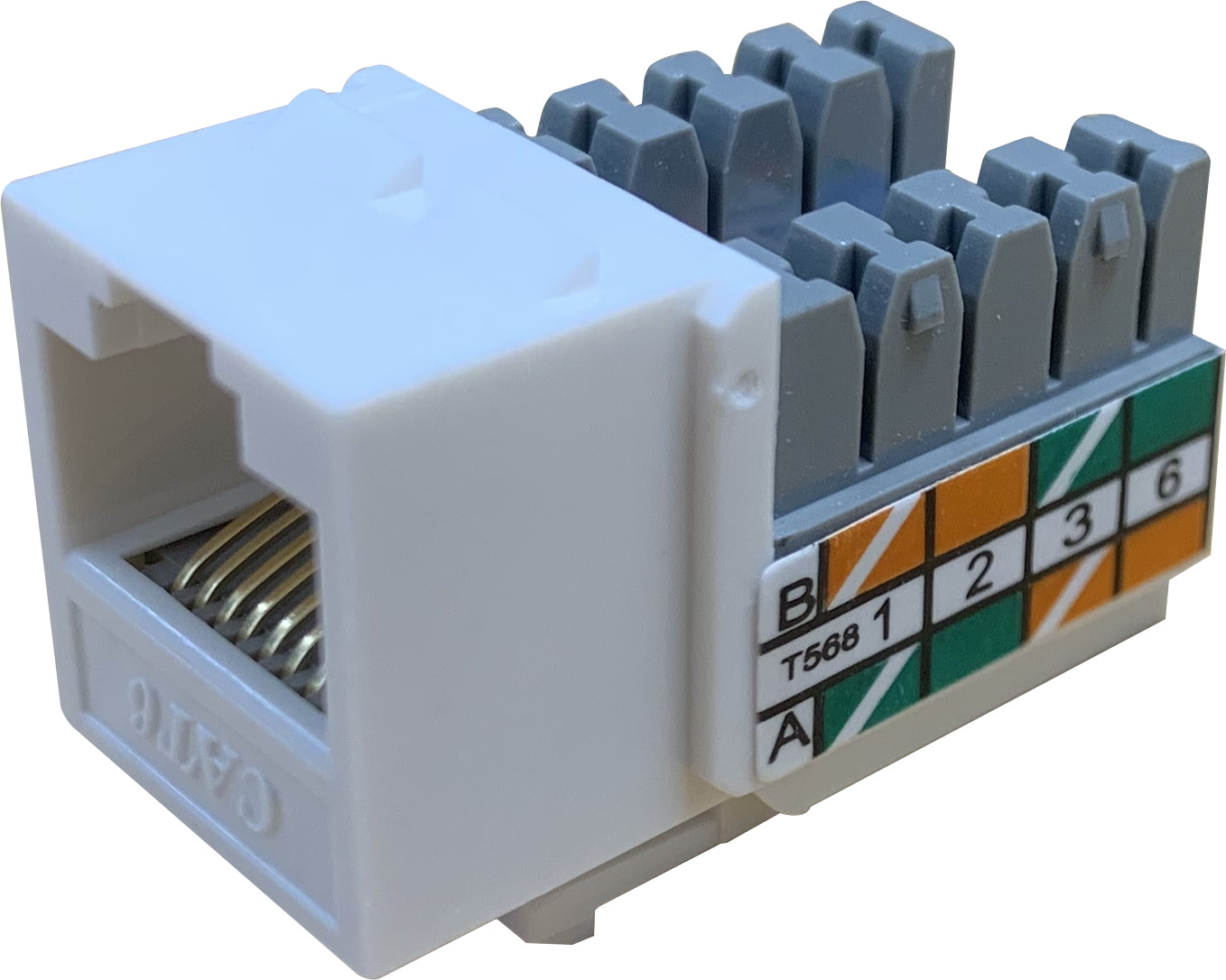 CAT.5e Cat 5 e Cat5e Orange Keystone Data Jack 568B / 568A Internet Ethernet CAT.5e Cat 5 e Cat5e Orange Keystone Data Jack 568B / 568A Internet Ethernet