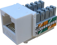 07-6025 90 Degree RJ45 Ethernet Keystone Jack