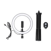97-7210 10" LED Ring Light with Tripod Stand and Selfie Stick