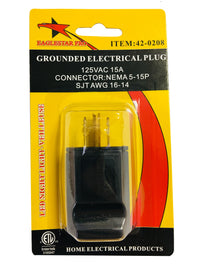 42-0208 Grounded Electrical Plug 3P