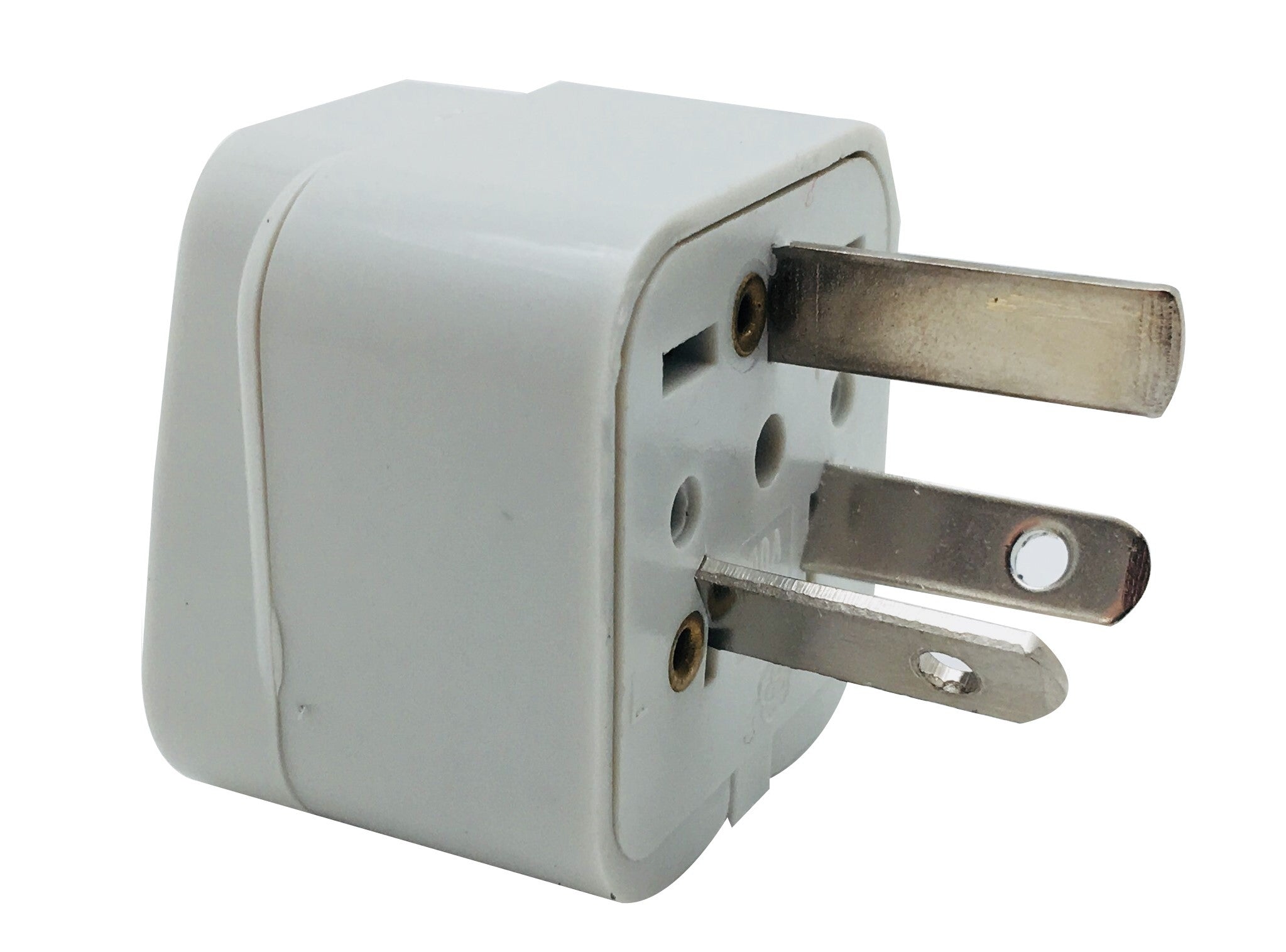 42-0303 Universal Power Plug Adapter: Oblique flat blade with ground