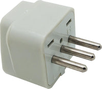 42-0332 Universal Power Plug Adapter:Round pins with ground