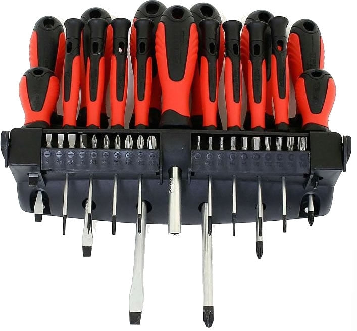 50-4847 37pcs Precision Magnetic Tip Screwdriver Set with Wall Mount and Hardware