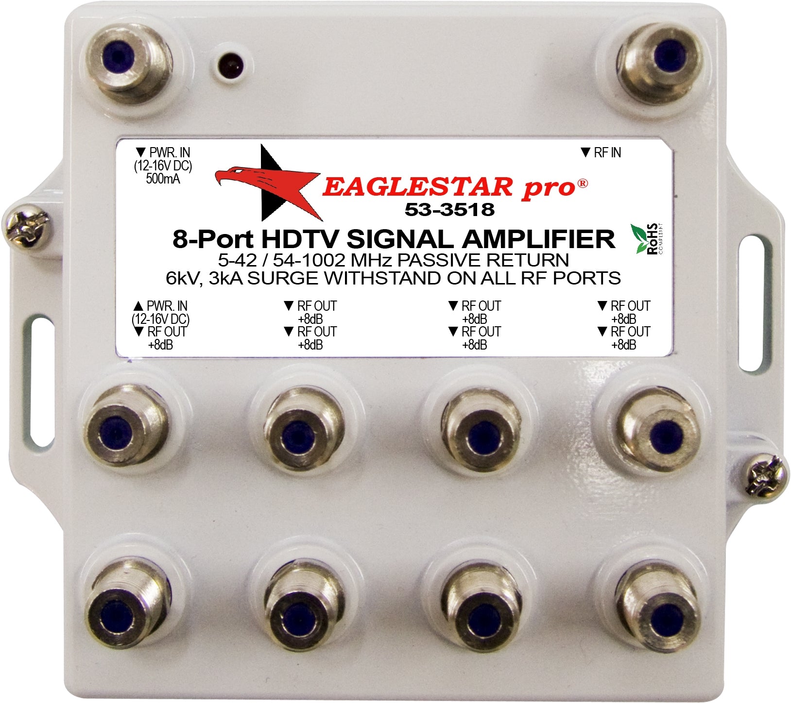 53-3518 8-Port HDTV Signal Amplifier