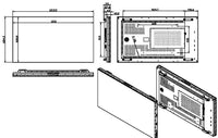 30-5535-05 55" LCD Videowall With Ultra Narrow Bezel of 3.5mm
