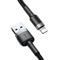 70-4CALKLF-RG1 Lightning Cable 2A 3 Meters, Nylon Braided, Quick Charge