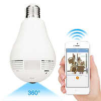 23-2113L WiFi Camera 960P Panoramic Fisheye Camera Light Bulb Camera