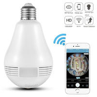 23-2113L WiFi Camera 960P Panoramic Fisheye Camera Light Bulb Camera