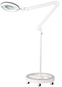 50-4863-01 Round Floor Stand for Magnifying Lamp (white)