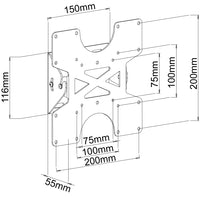 64-0113 Monitor Screen / TV Wall Mount Tilt Bracket for 13-37 inch