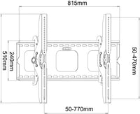 64-1101B Heavy Duty Plasma LCD LED TV Wall Mount Bracket for 32-60 inches TVs