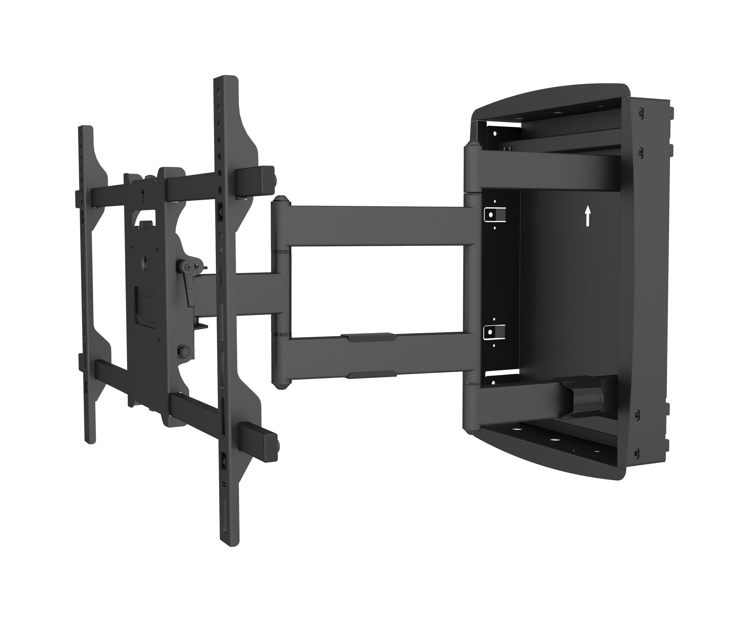 64-1161 Full motion In-Wall Flat LCD LED TV / Panels Wood Stud Mount Bracket for 32-70 inches Screens