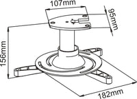64-2201 Universal LCD / DLP Projector Ceiling Mount