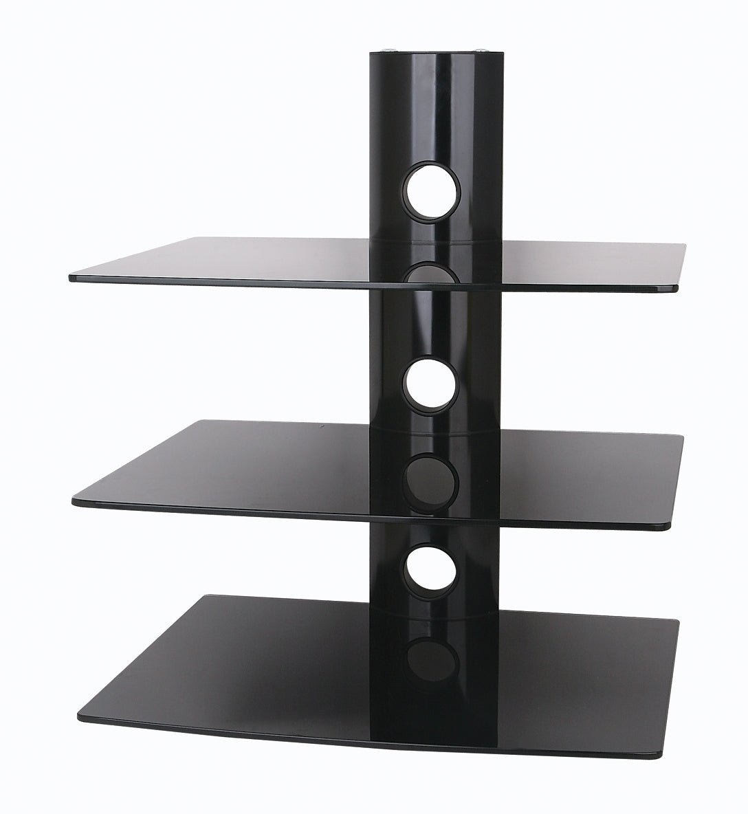 64-4053 Triple Glass Shelf Unit for Wall Mounting DVD / Receiver