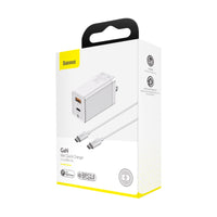 Mini Quick Charger 45W, USB + Type C Port