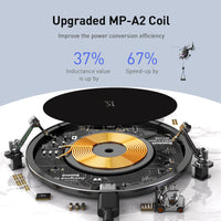 70-4WXJK Wireless Charger 15W Fast Qi Wireless Charging Pad Updated Version