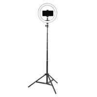 97-7210 10" LED Ring Light with Tripod Stand and Selfie Stick
