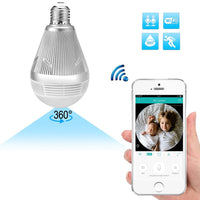 23-2113Q WiFi Camera 3.0MP Panoramic Fisheye Camera Light Bulb Camera