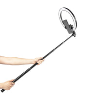 97-7210 10" LED Ring Light with Tripod Stand and Selfie Stick