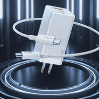 Mini Quick Charger 45W, USB + Type C Port