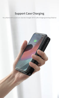 70-4PPALL-M3601 Wireless Charger + Power Bank, 1000mAh, 2 USB Ports