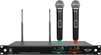 96-0257 UHF Professional Wireless Microphone Systems - 2*Wireless Microphones