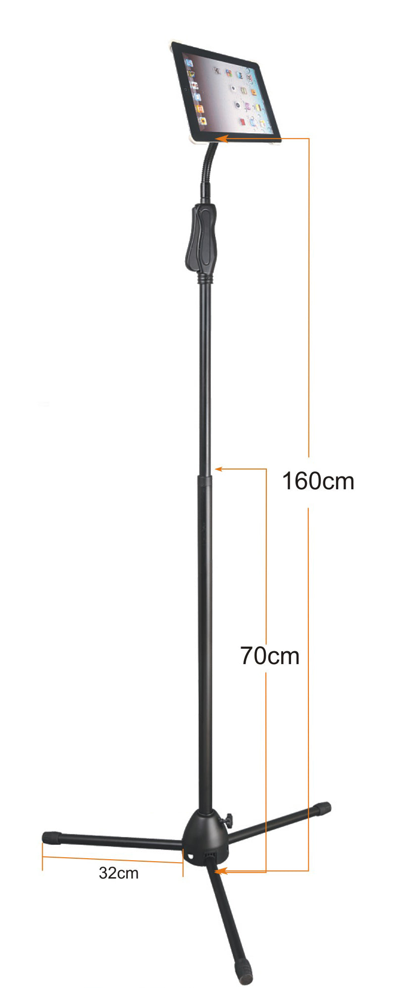 96-3318 Foldable Universal Tripod Stand for iPad, Tablet and Phones