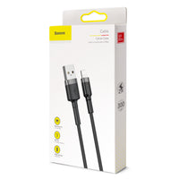70-4CALKLF-RG1 Lightning Cable 2A 3 Meters, Nylon Braided, Quick Charge