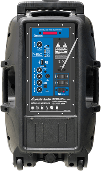 87-4315TH-19 15" Professional 2-Way Active Speaker Box with Built-in MP3 Player, Bluetooth & FM