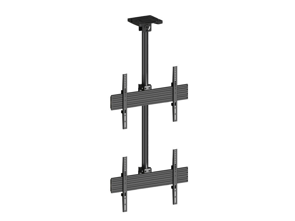 64-1342 2 x 1 SINGLE SIDE, DUAL VERTICAL DISPLAY VIDEO WALL CEILING MOUNT