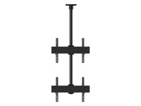 64-1342 2 x 1 SINGLE SIDE, DUAL VERTICAL DISPLAY VIDEO WALL CEILING MOUNT