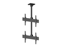 64-1342 2 x 1 SINGLE SIDE, DUAL VERTICAL DISPLAY VIDEO WALL CEILING MOUNT