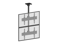 64-1342 2 x 1 SINGLE SIDE, DUAL VERTICAL DISPLAY VIDEO WALL CEILING MOUNT