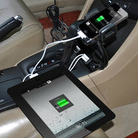 70-5110-52 Phone Holder Car Mount with Cigarette Lighter DC Port and Dual USB Ports