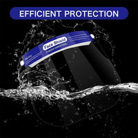 Reusable Plastic Safety Transparent Full Face Shield - Breathable & Dustproof