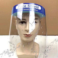 Reusable Plastic Safety Transparent Full Face Shield - Breathable & Dustproof