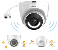 23-4T26E WIFI Outdoor 2MP Active Deterrence Turret Camera